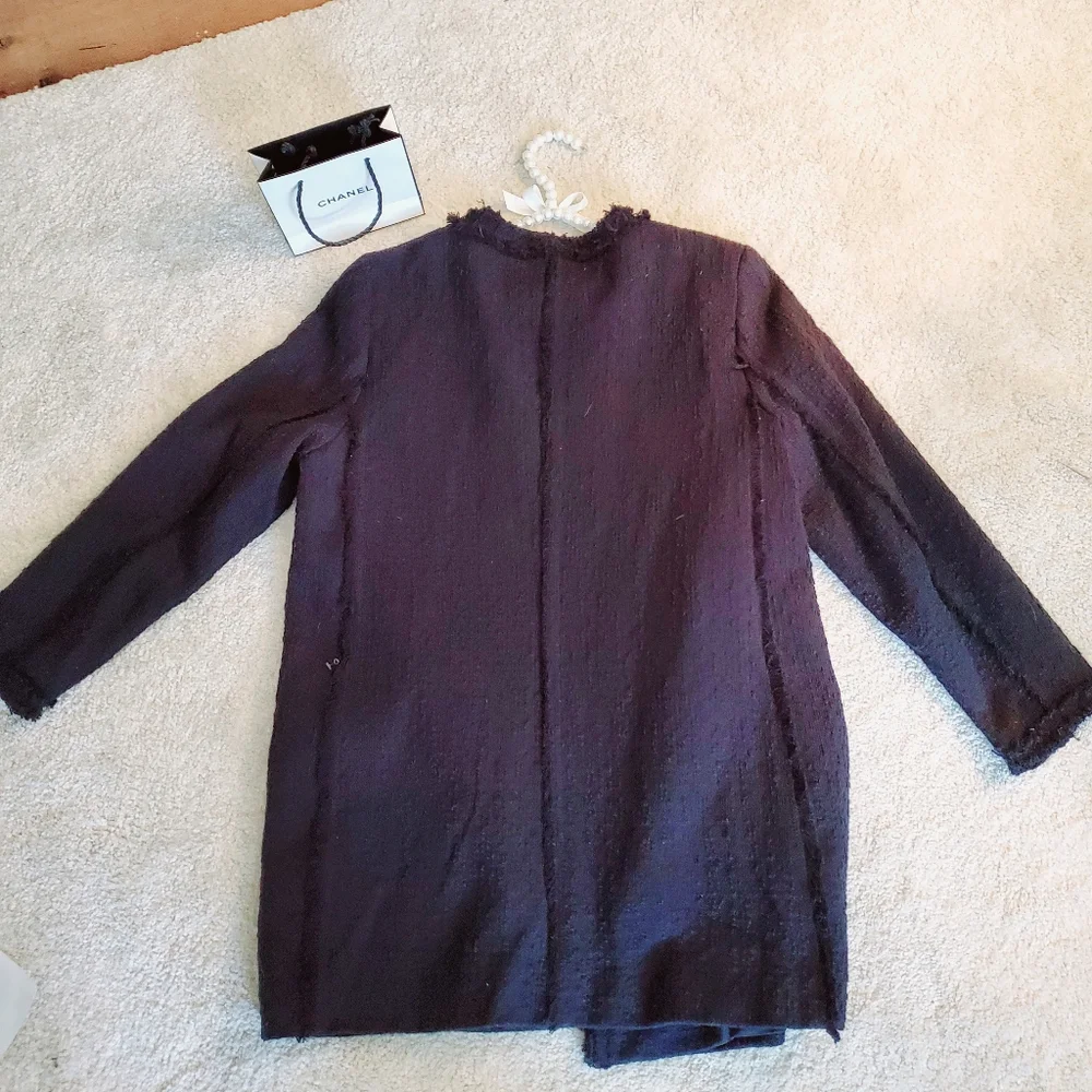 Classic black tweed coat - Picture 6 of 10